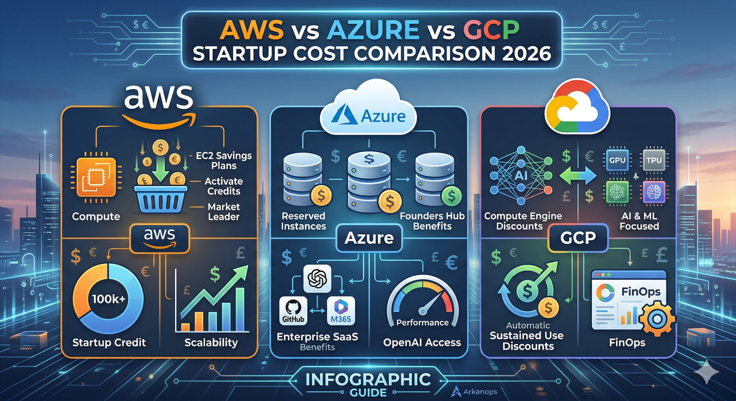 AWS vs Azure vs GCP: The Ultimate 2026 Startup Cost Comparison